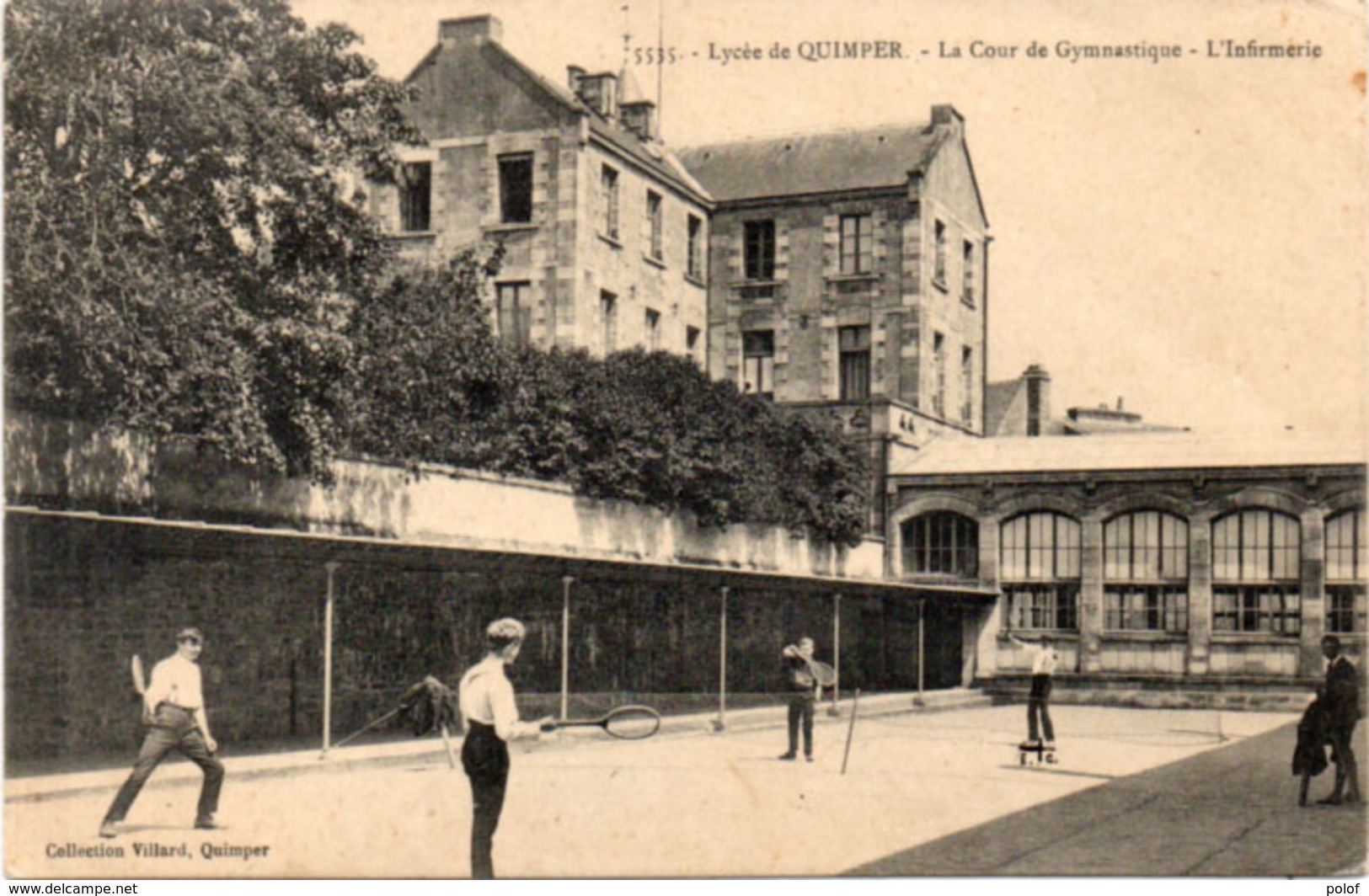 Lycée De QUIMPER - La Cour De Gymnastique (Tennis) - L' Infirmerie  (113788) - Quimper