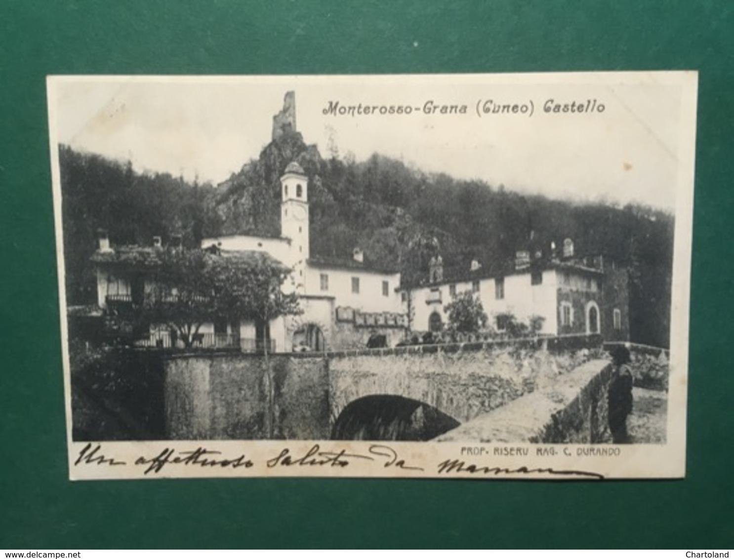 Cartolina Monterosso - Grana - Cuneo - Castello - 1905 - Cuneo