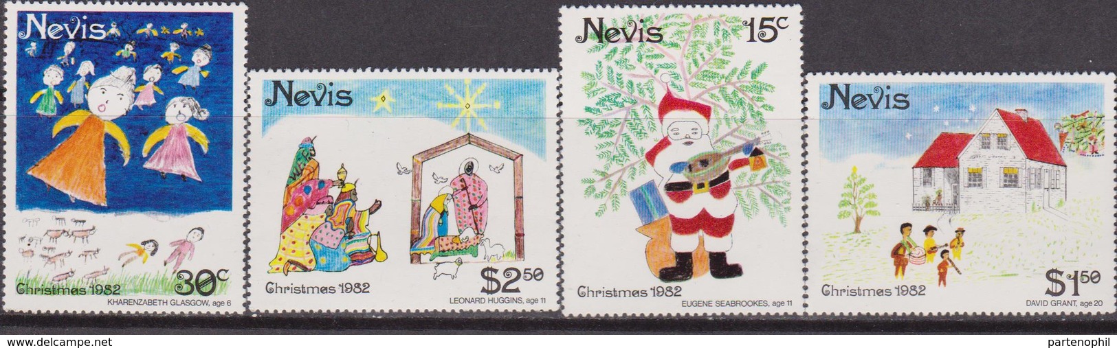 Nevis - Christmas Navidsa Natale Set MNH - Altri - America