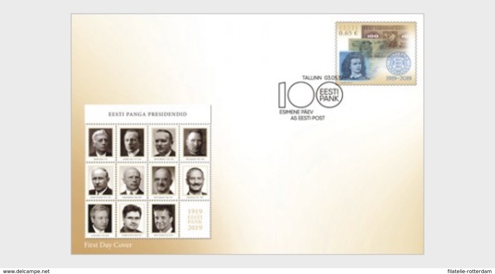 Estland / Estonia - Postfris / MNH - FDC 100 Jaar Centrale Bank 2019 - Estland