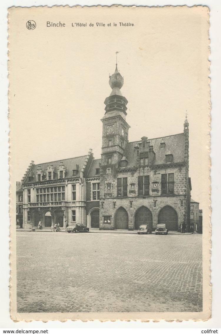 Hainault - Binche -             L'Hôtel De Ville Et Le Théâtre - Binche