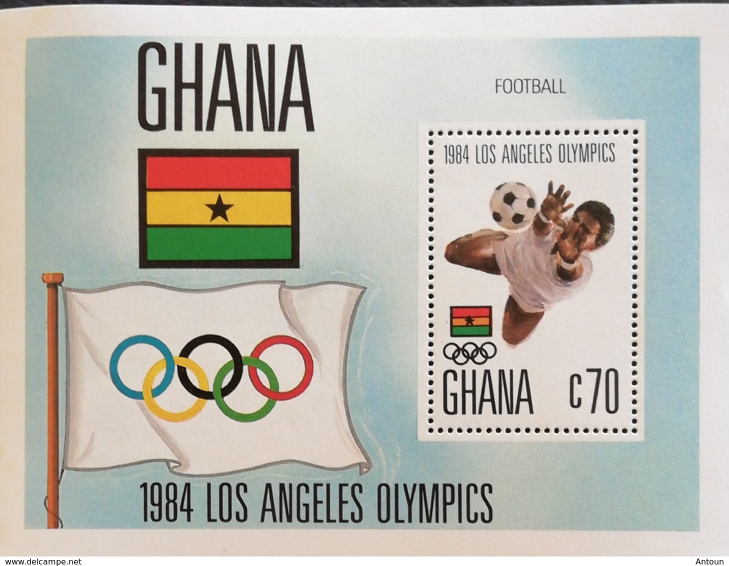 Ghana  1984 Summer Olympics S/S - Ghana (1957-...)