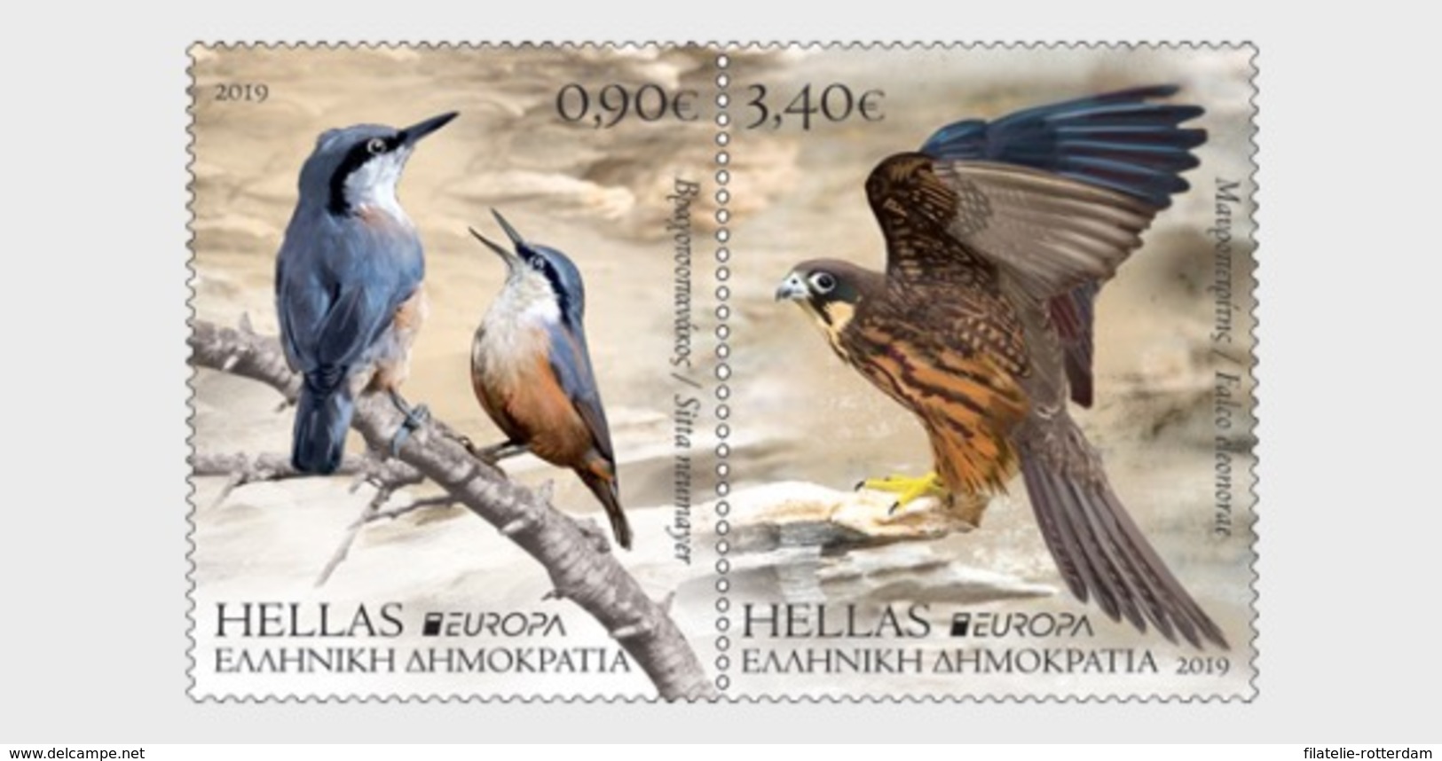 Griekenland / Greece - Postfris / MNH - Complete Set Europa, Vogels 2019 - Ongebruikt