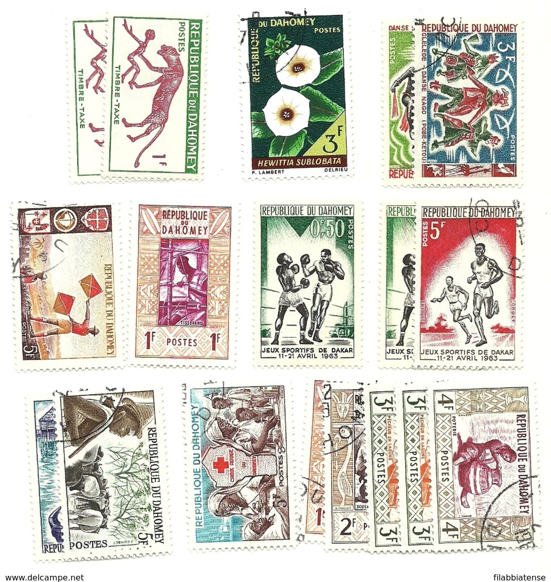 Dahomey - Lotto Di 18 Francobolli ---- - Benin – Dahomey (1960-...)