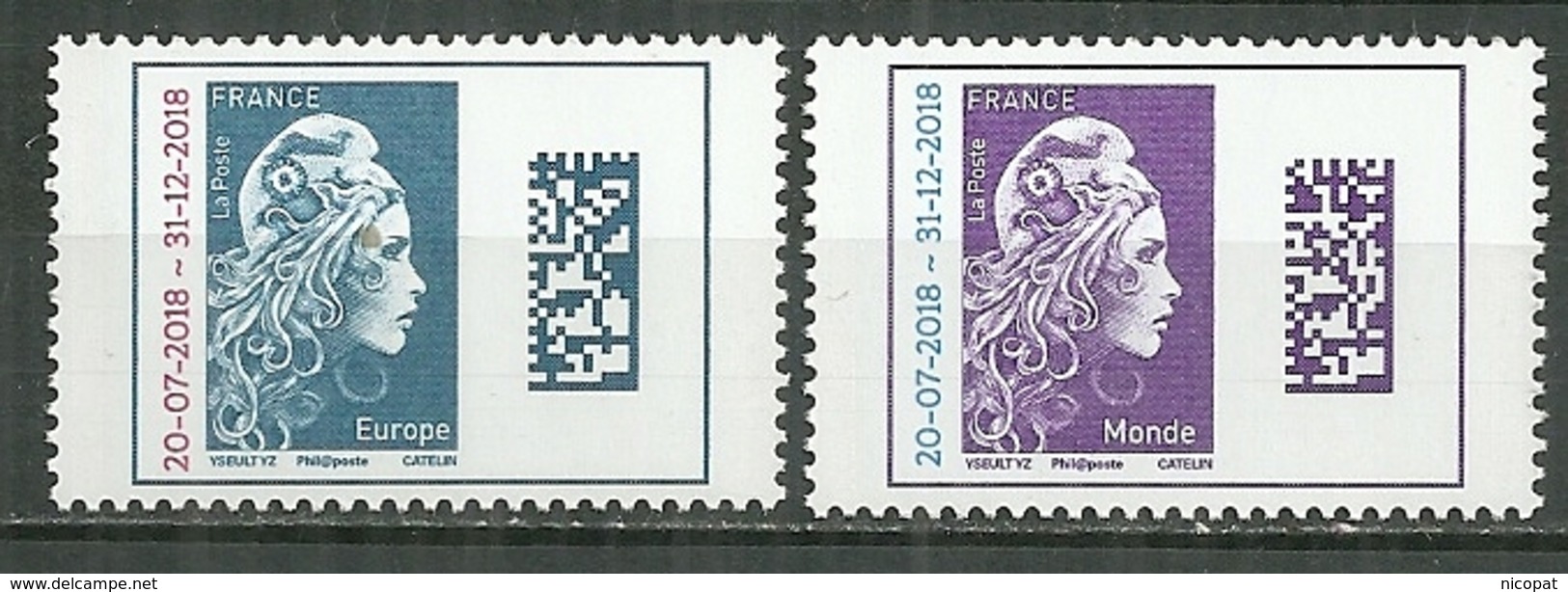 Marianne L'engagée MNH ** Europe Et Monde Surchargée Tirage Spécial - Unused Stamps