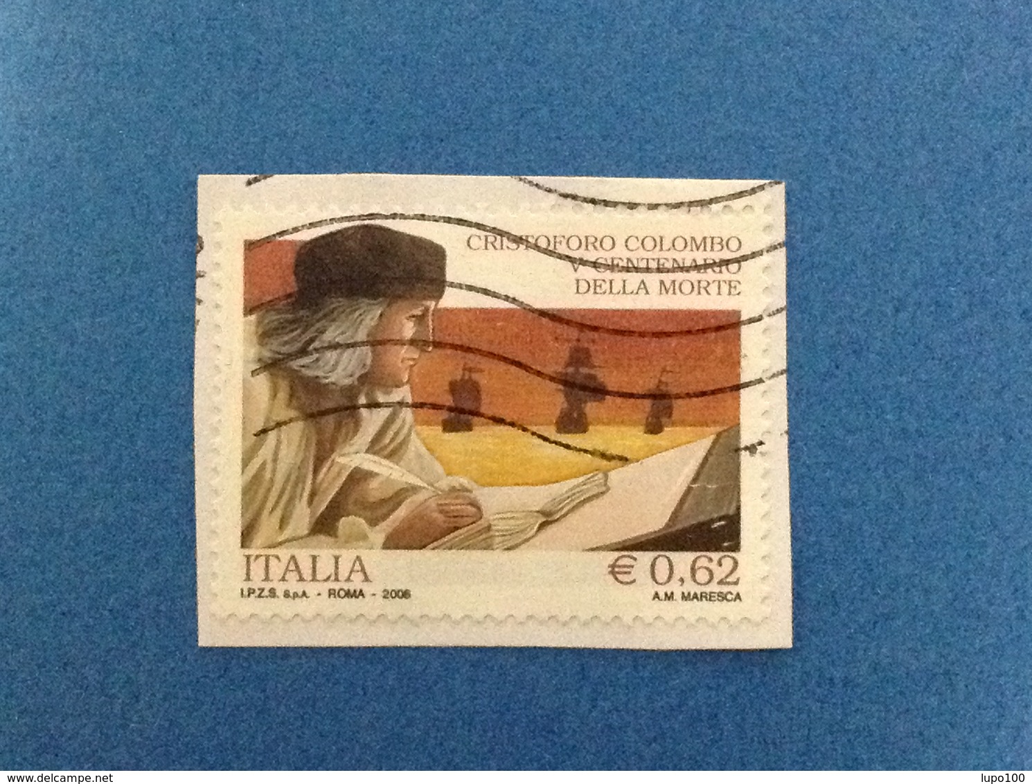 2006 ITALIA FRANCOBOLLO USATO STAMP USED CRISTOFORO COLOMBO - 2001-10: Usati