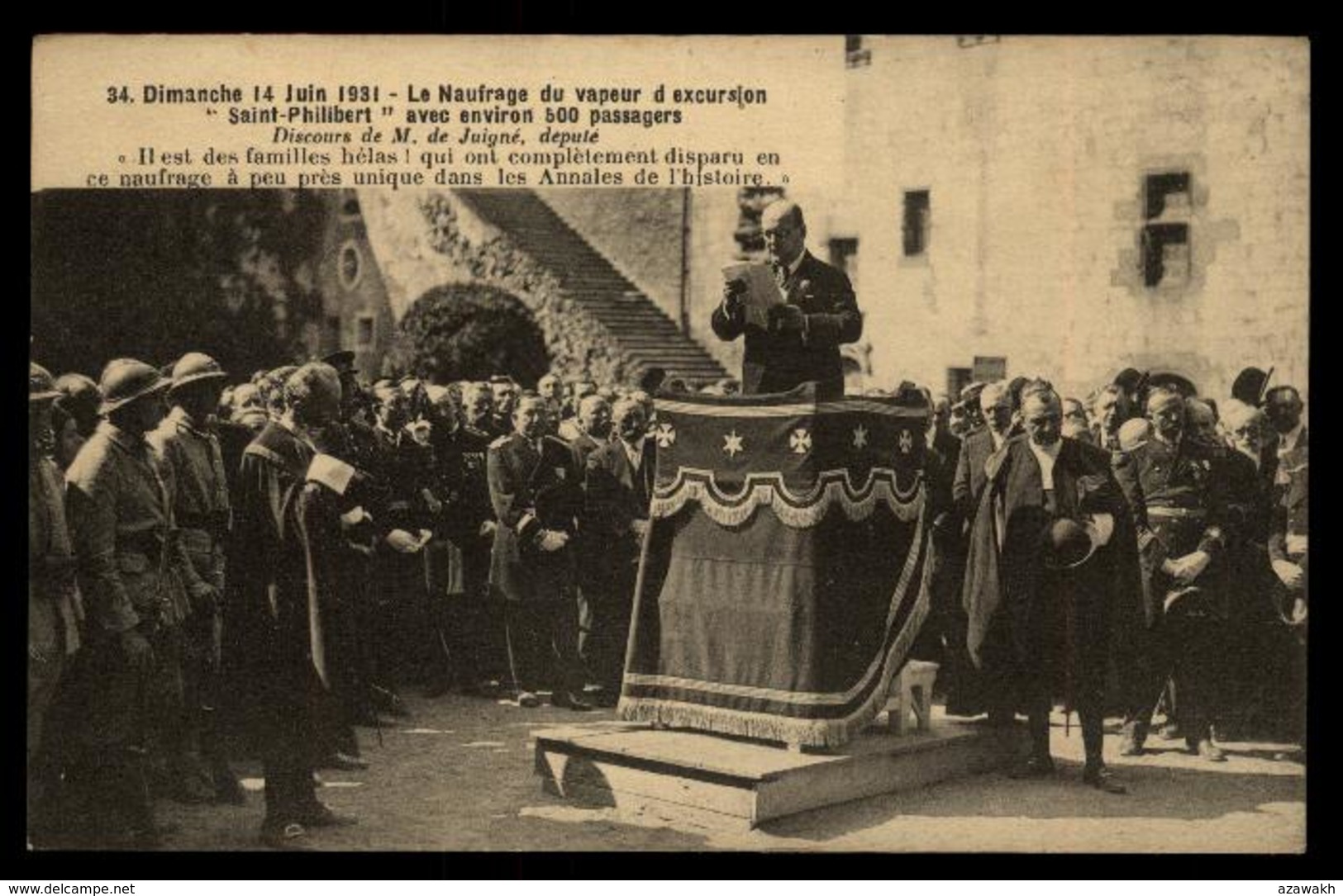 44 - Nantes Catastrophe Du Saint Philibert Naufrage 14 Juin 1931 #05186 - Nantes