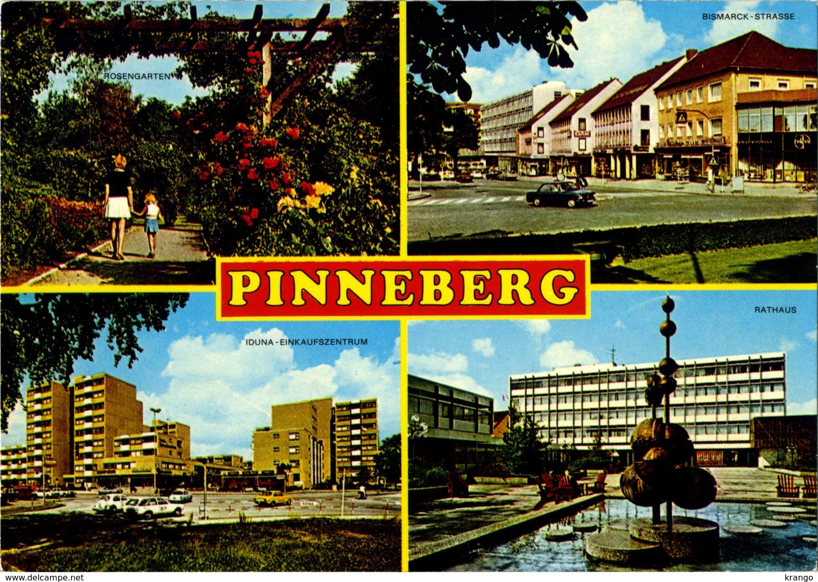 Germany (Deutschland) - Pinneberg (Schleswig-Holstein) - Rosengarten, Bismarck Strasse, Iduna, Rathaus - Pinneberg