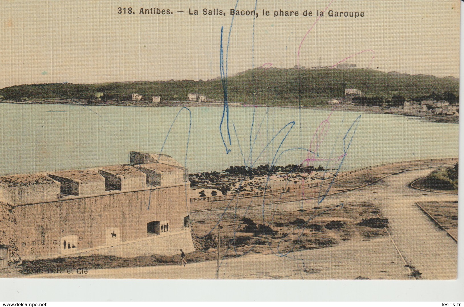 C.P.A. - ANTIBES - LA SALIS - BACON - LE PHARE DE LA GAROUPE - 318 - H. B. - Antibes - Vieille Ville
