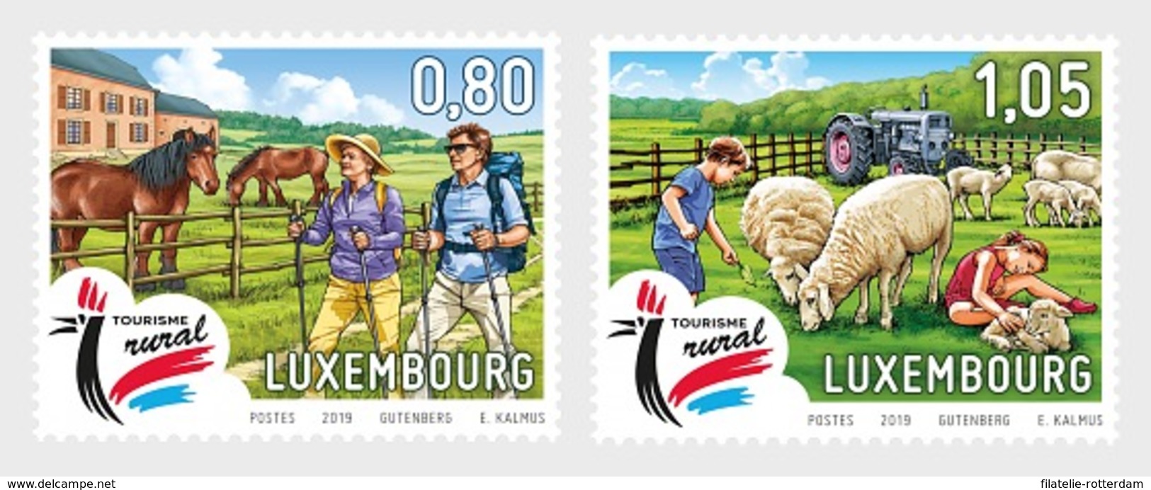 Luxemburg / Luxembourg - Postfris / MNH - Complete Set Toerisme 2019 - Neufs