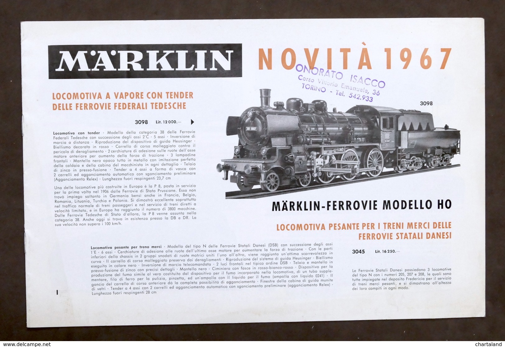 Catalogo Modellismo Ferroviario - Marklin Novità 1967 I - Non Classificati