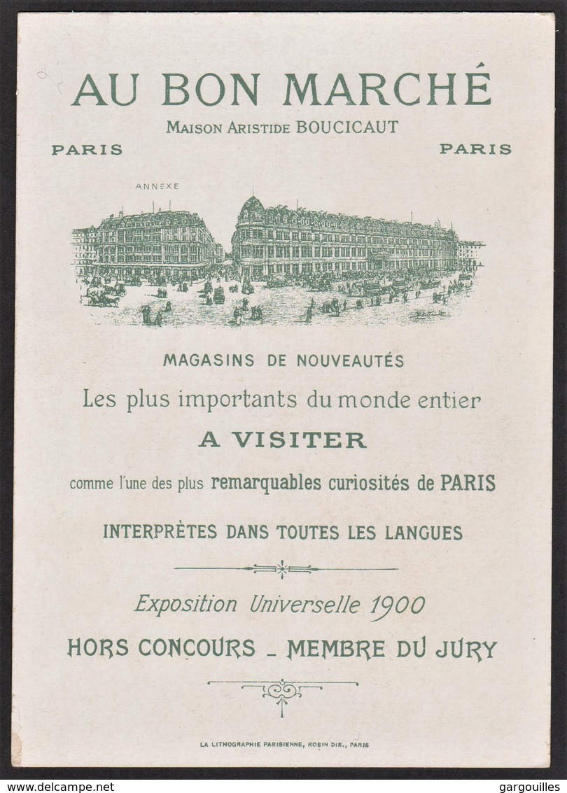 Au Bon Marché - Paris - Maison A. Boucicaut -  5 Chromos "les Mois" - Publicité - Exposition Universelle 1900 - Autres & Non Classés