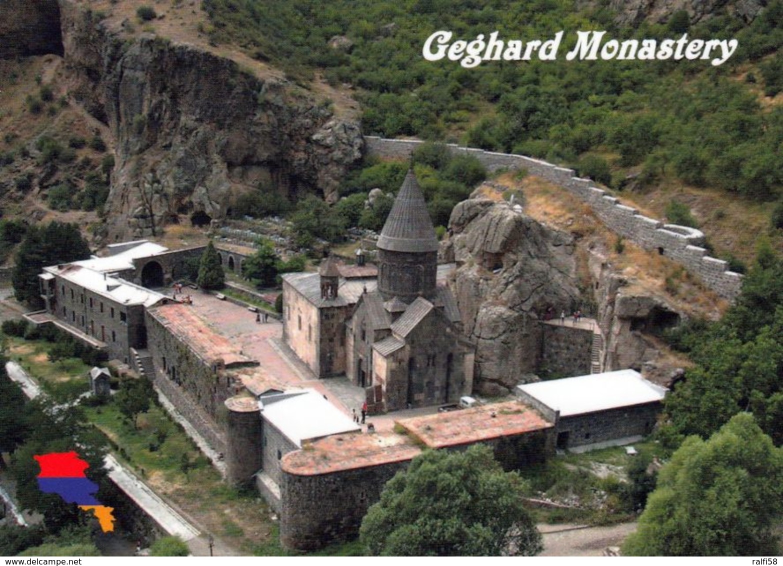 1 AK Armenien * Blick Auf Das Geghard-Kloster - Luftbildaufnahme - Seit 2000 UNESCO Weltkulturerbe * - Armenien
