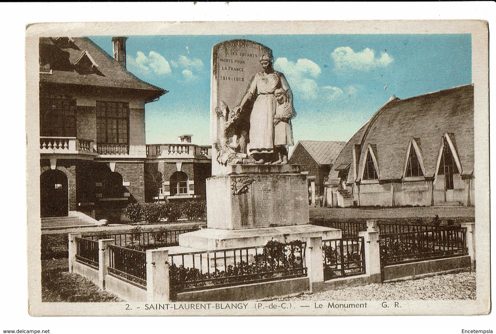 CPA - Carte Postale-FRANCE -Saint Laurent Blangy- Le Monument -VM3157 - Saint Laurent Blangy