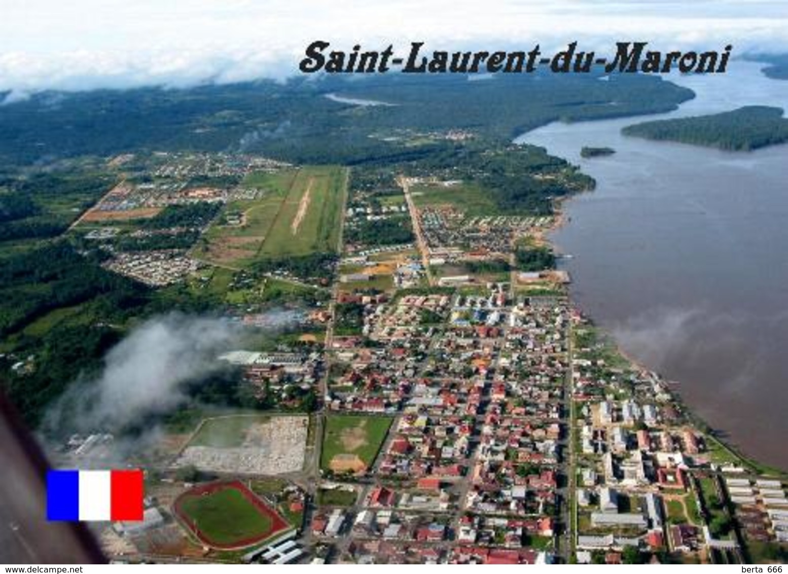 French Guiana Saint Laurent Du Maroni Aerial View Guyane New Postcard - Sonstige & Ohne Zuordnung