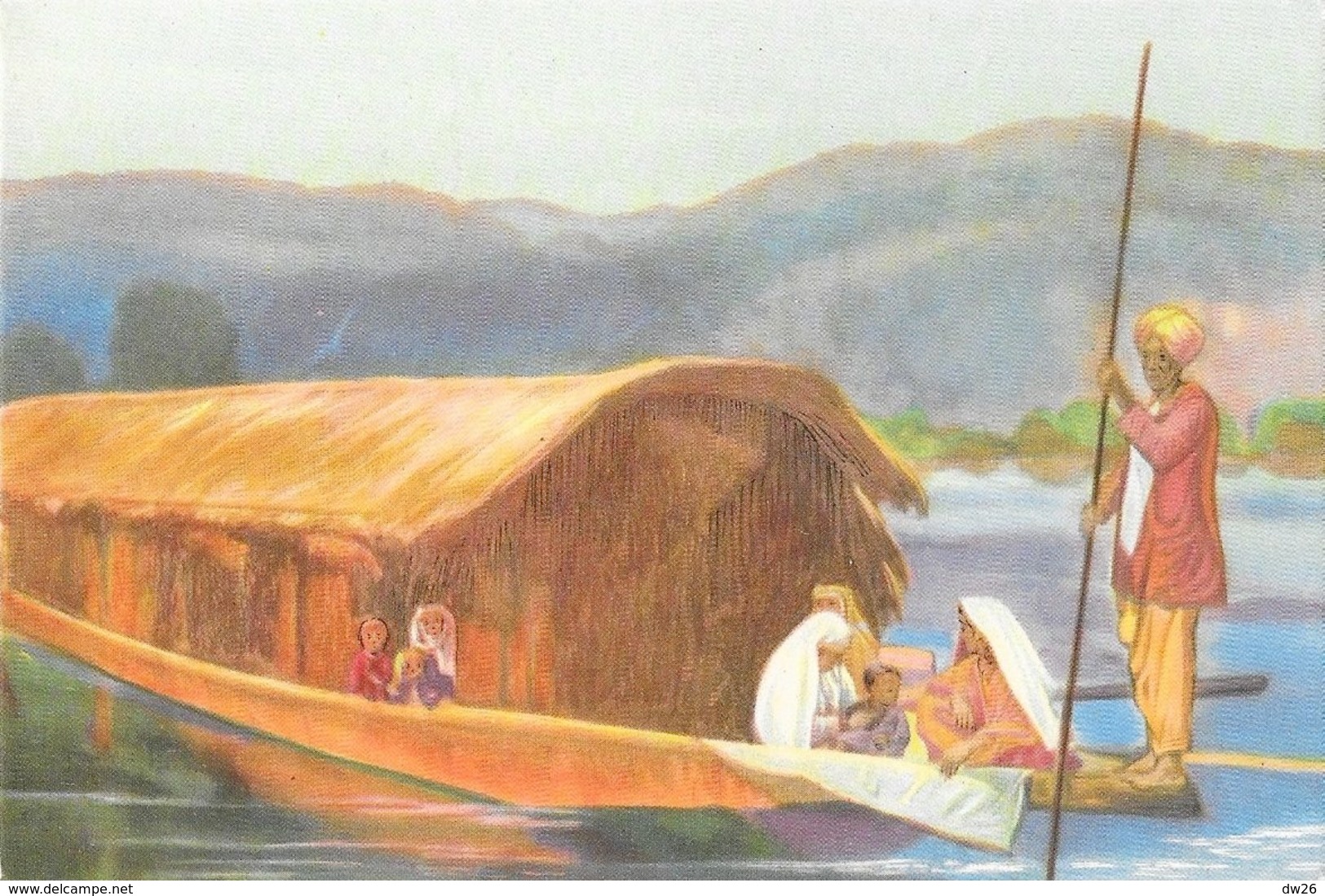 Missions, Illustration: Baramulla (Pakistan) Missiebezoek Langs De Stroom (Visite De Mission Au Bord De La Rivière) - Missionen