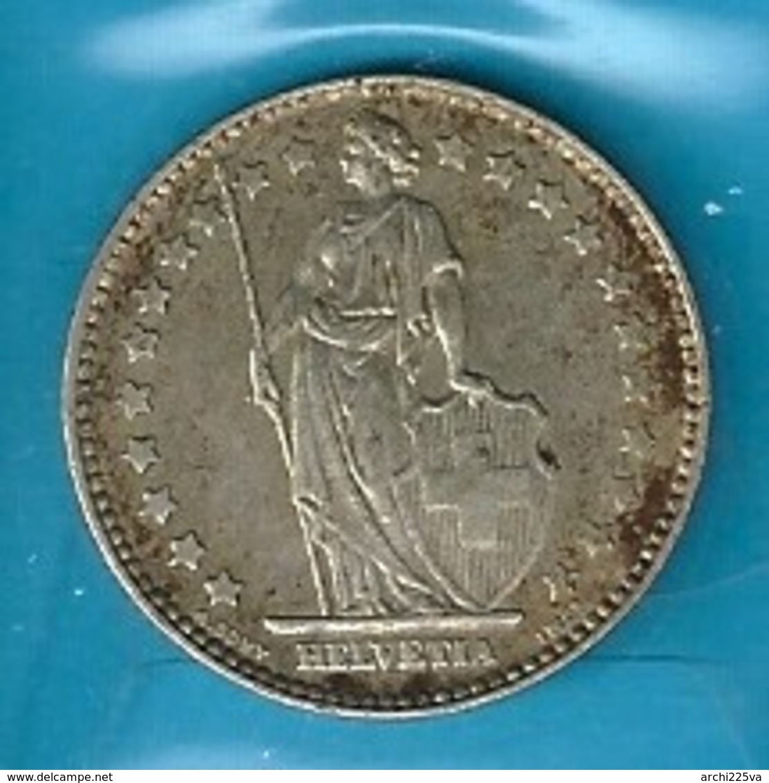 SVIZZERA 1961 B - Helvetia - 1 Fr / CHF - BB / SPL - Argento / Argent / Silver - Confezione In Bustina - Altri & Non Classificati