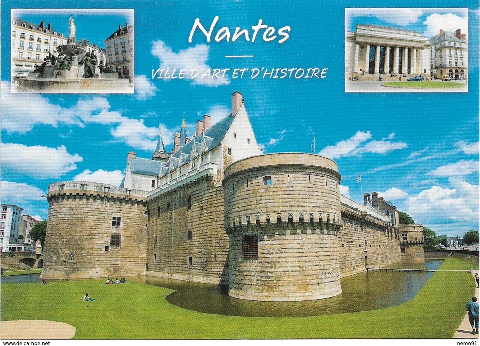 44 - NANTES - VILLE D'ART ET D'HISTOIRE -  3 PETITES VUES - CPM - VIERGE - - Nantes