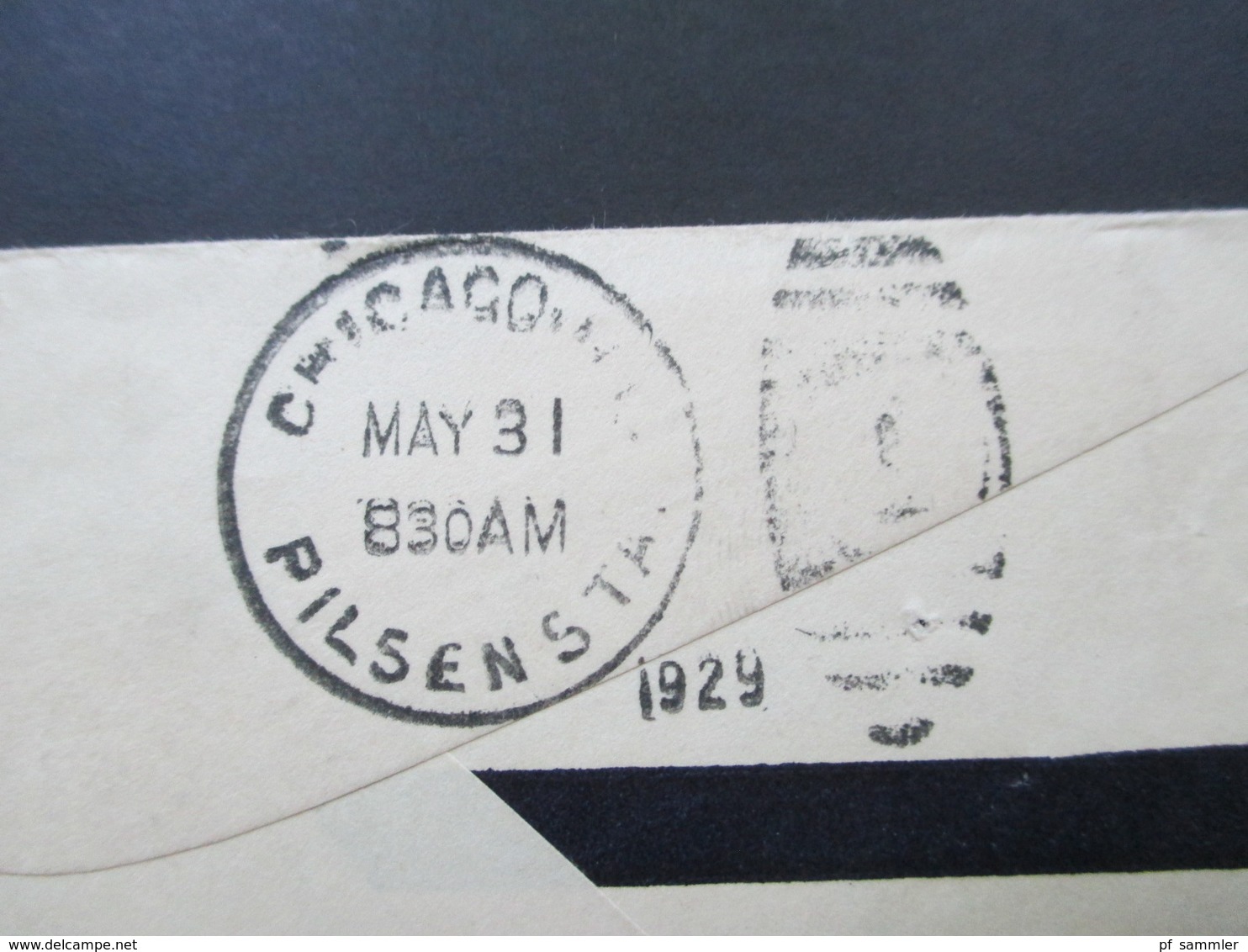 USA 1929 Flugpostmarke Nr. 310 EF Hotelpost Overland Hotel Reno, Nevada An Hotel Suppliers Chicago Stempel F-805 - Storia Postale