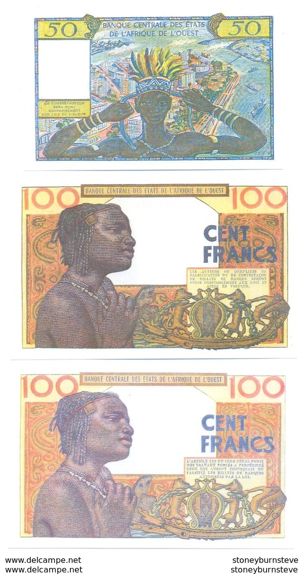 West African States 6 Note Set 1959 COPY - West African States