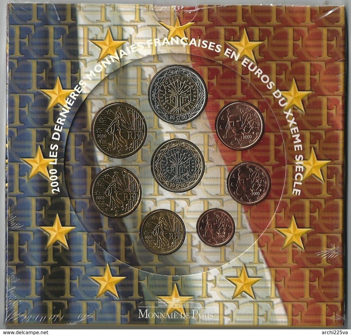 FRANCIA 2000 - DIVISIONALE FDC - N.° 8 Pezzi In Euro - Confezione Originale - Francia