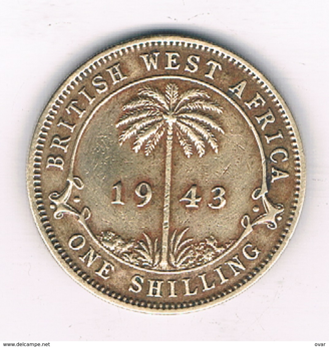 0NE SHILLING 1943 BRITISH WEST  AFRICA /4019/ - Autres – Afrique