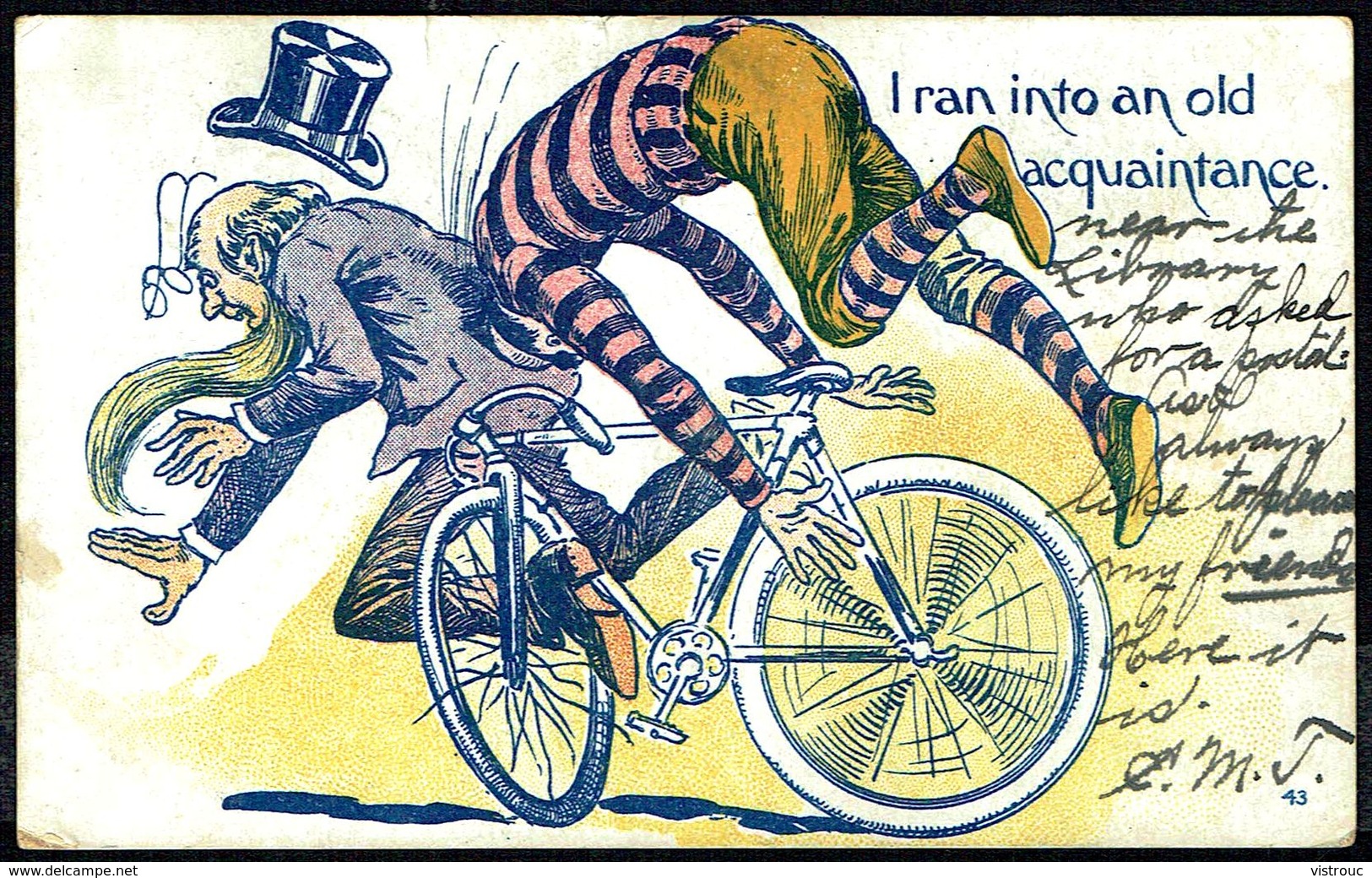 "Le Cycliste Maladroit" - Circulé - Circulated - Gelaufen - 1901. - Humour