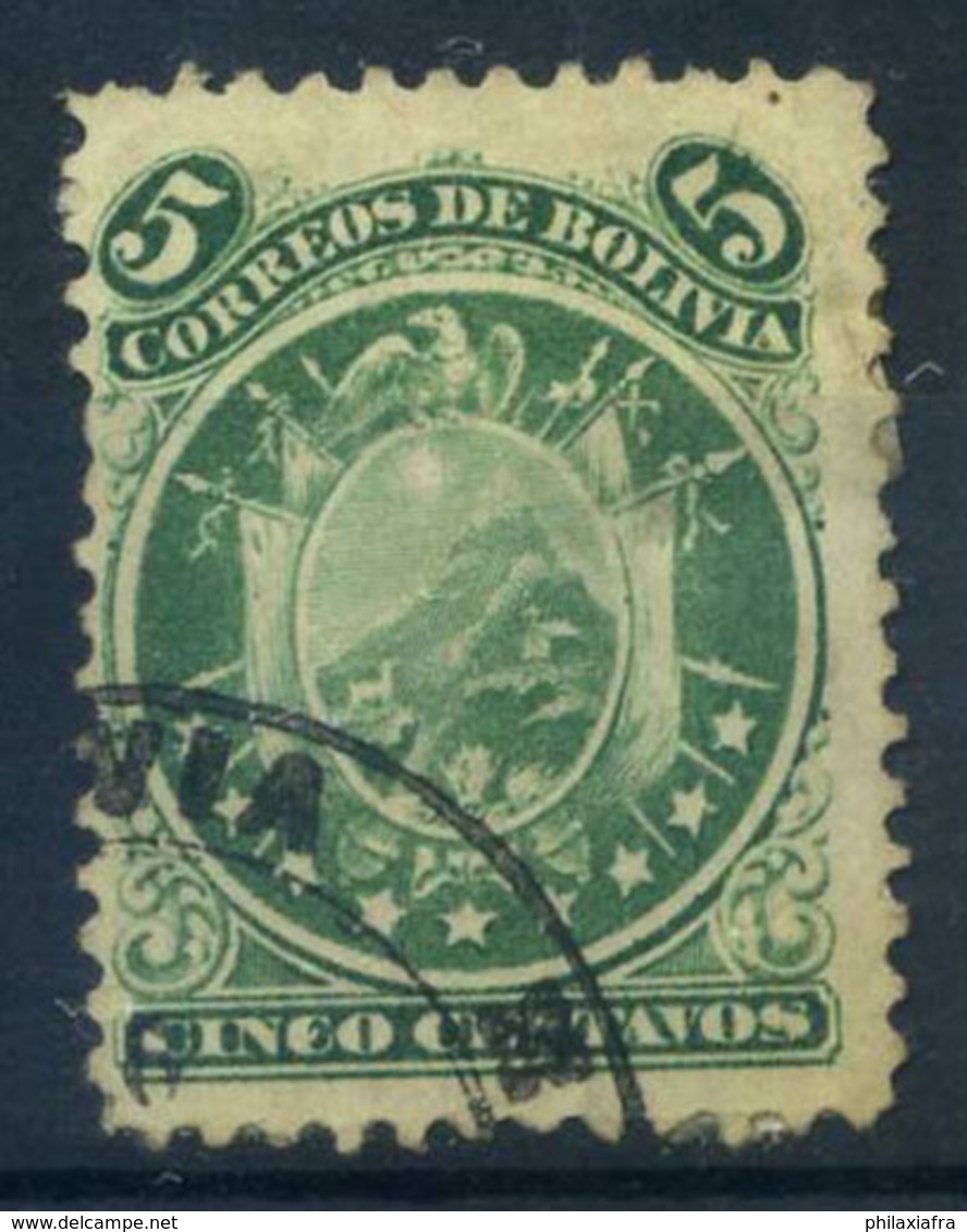 Bolivie 1868 Mi. 8 Oblitéré 40% Blason De 9 étoiles - Bolivie