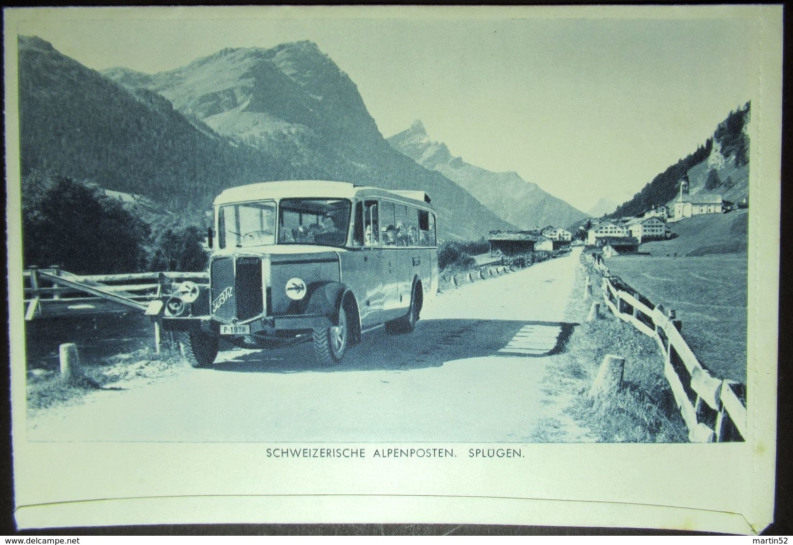 Schweiz Suisse 1939: ALPENPOSTEN SPLÜGEN Expo-Brief PINTE VALAISANNE Mit Zu 228+232+236 O ZÜRICH 20.VIII.39 Dörfli - Bus