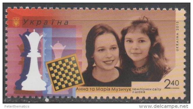 UKRAINE, 2015, CHESS, CHES CHAMPIONS,  1v - Chess