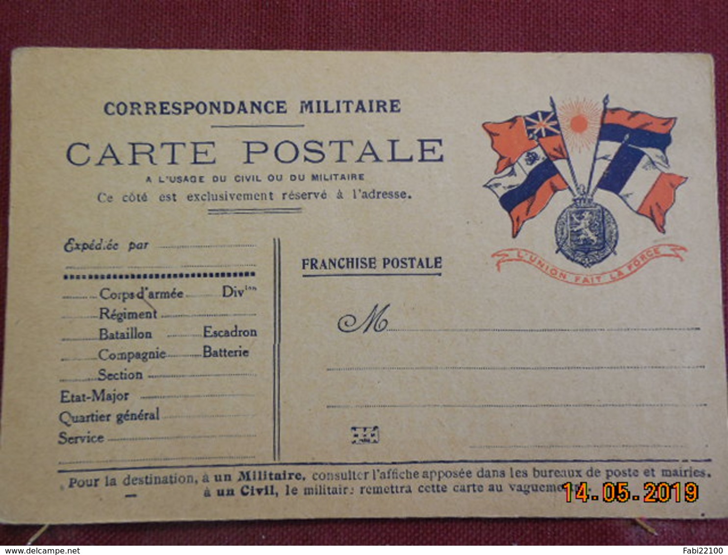 Carte De Correspondance Militaire - Lettres & Documents