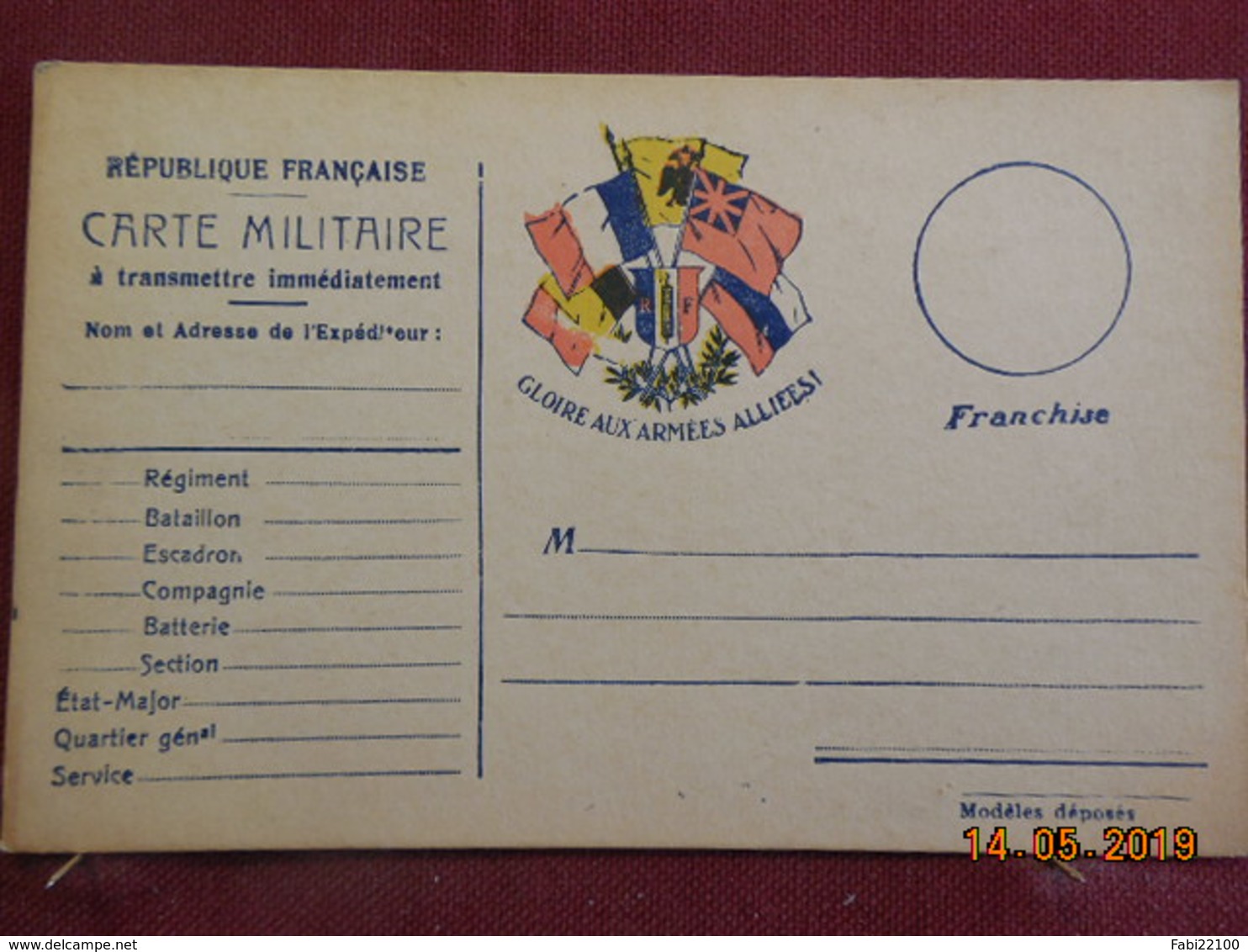 Carte De Correspondance Militaire - Lettres & Documents