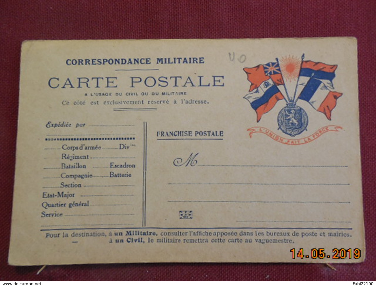 Carte De Correspondance Militaire - Lettres & Documents