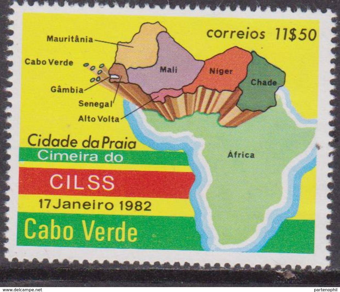 Capo Verde 1982 Map Set MNH - Isola Di Capo Verde