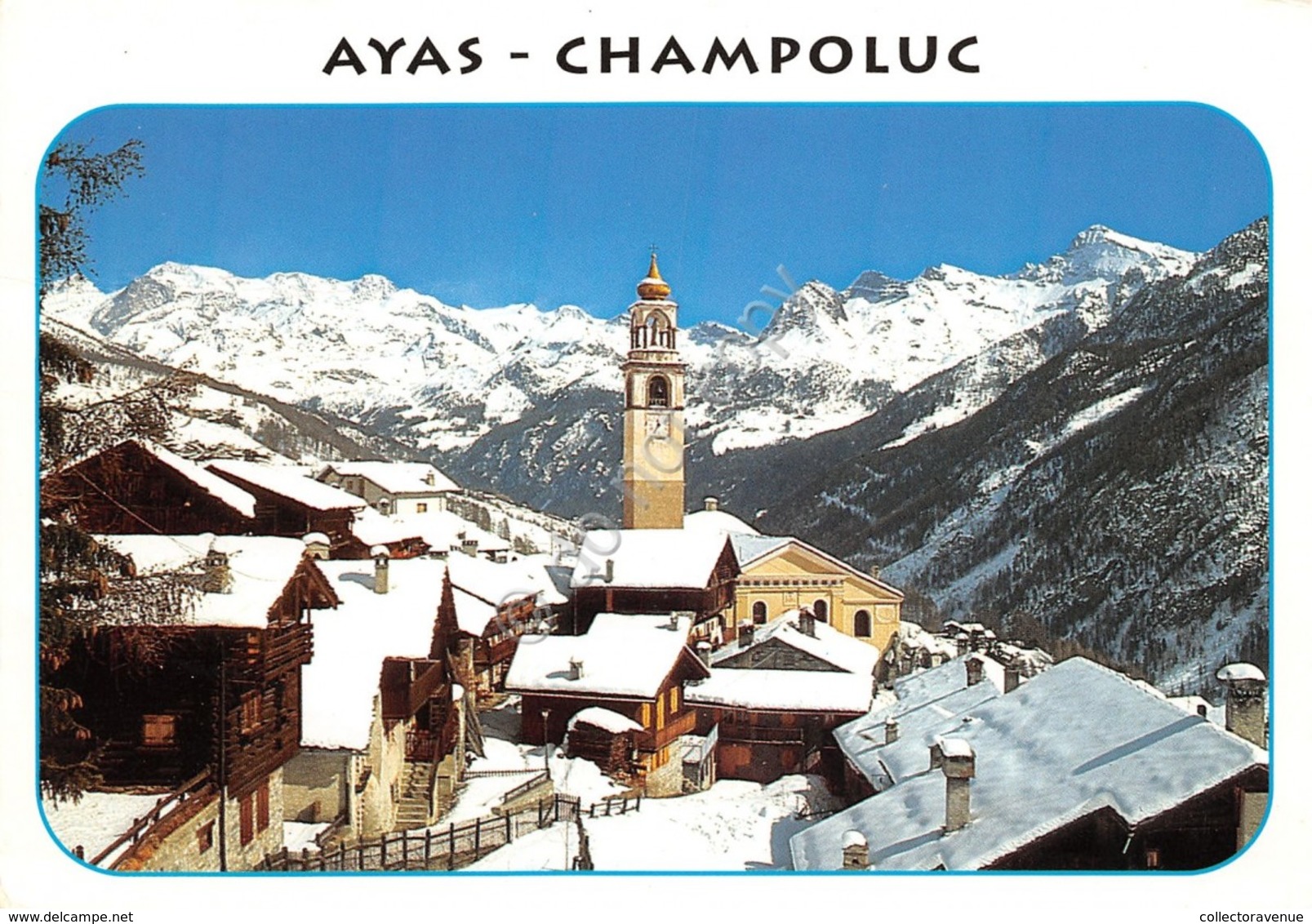 Cartolina Ayas Champoluc Panorama Parziale 1996 (Aosta) - Altri & Non Classificati