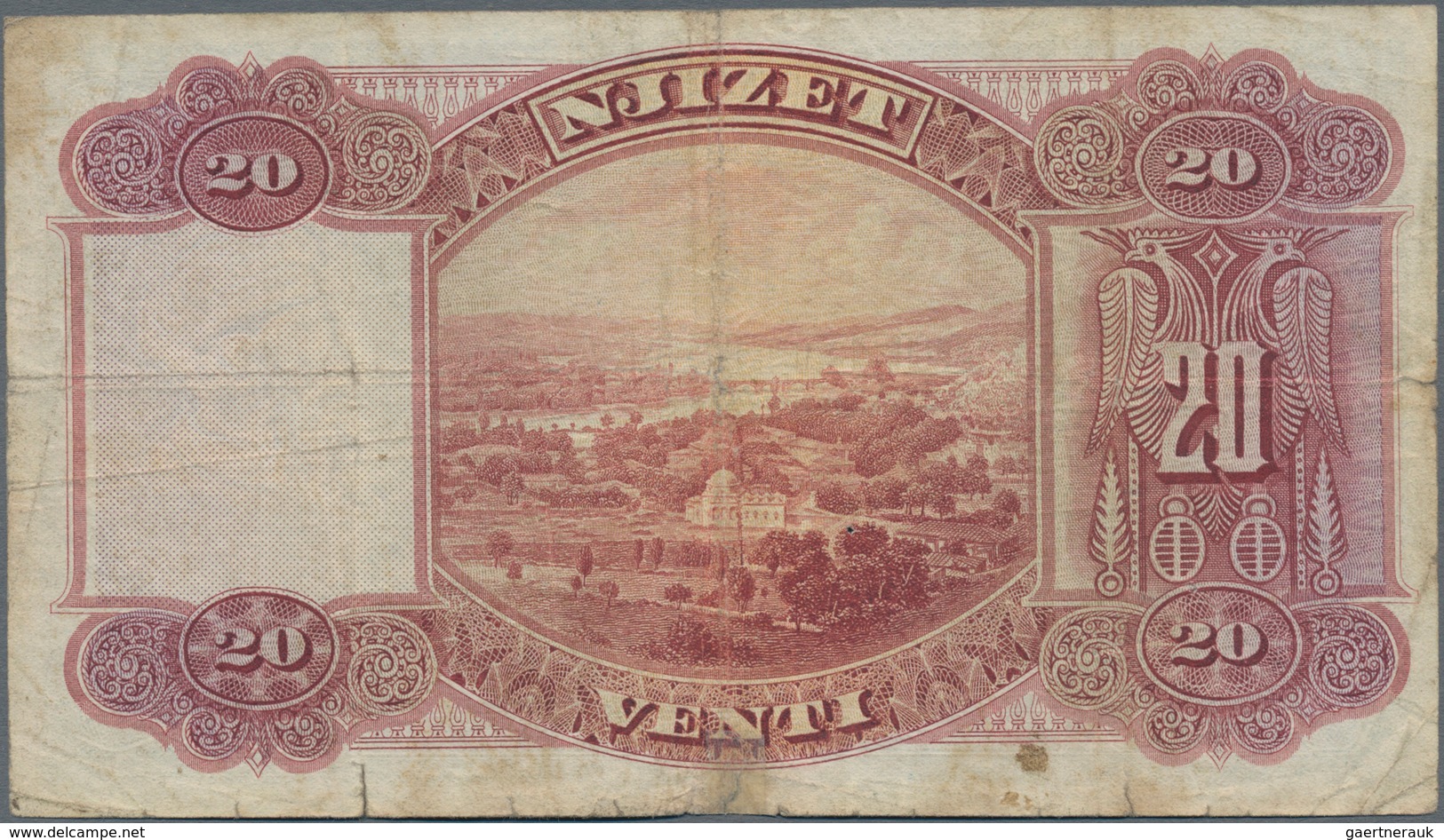 Albania / Albanien: Pair With 5 And 20 Franka Ari ND(1926), P.2a, 3a In About F Condition. (2 Pcs.) - Albania