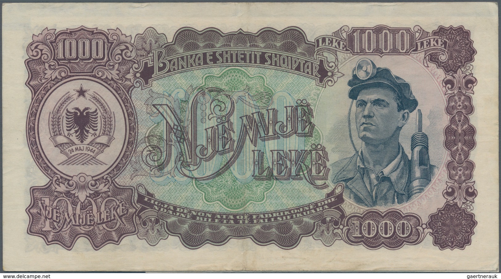 Albania / Albanien: Set With 10 Banknotes 1949 And 1957 Issue With 5, 50, 100, 500 And 1000 Leke, P. - Albanie