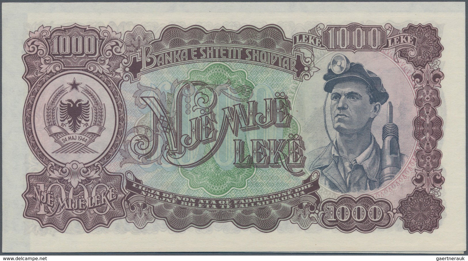 Albania / Albanien: Set With 10 Banknotes 1949 And 1957 Issue With 5, 50, 100, 500 And 1000 Leke, P. - Albanien