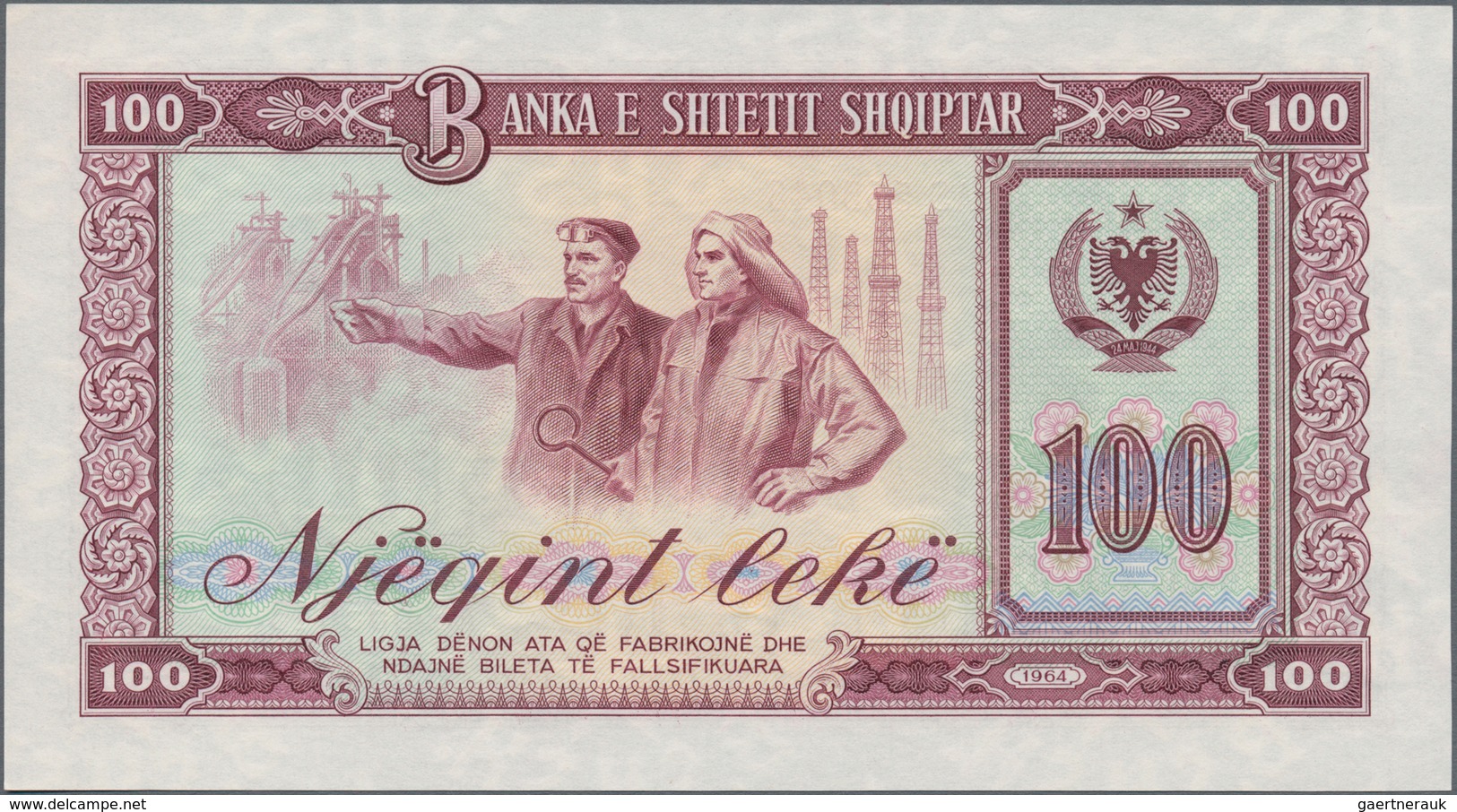 Albania / Albanien: Set With 15 Banknotes Of The 1964 And 1976 Issue With 1, 3, 5, 10, 25, 50 And 10 - Albanien