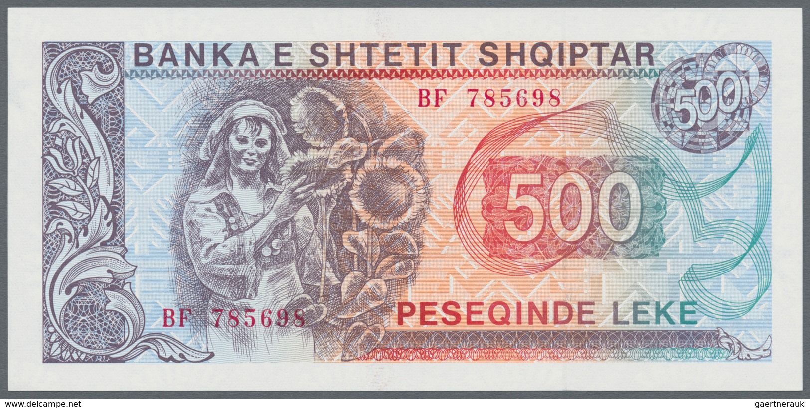 Albania / Albanien: Lot With 6 Banknotes Comprising 100, 500 Leke 1991, 500 Leke 1996 And 1, 10 And - Albania