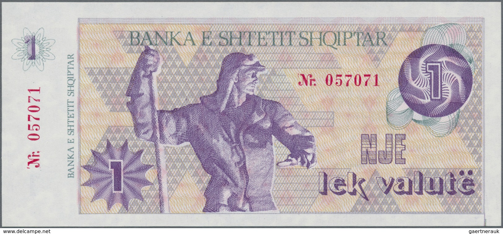 Albania / Albanien: Lot with 6 banknotes comprising 100, 500 Leke 1991, 500 Leke 1996 and 1, 10 and