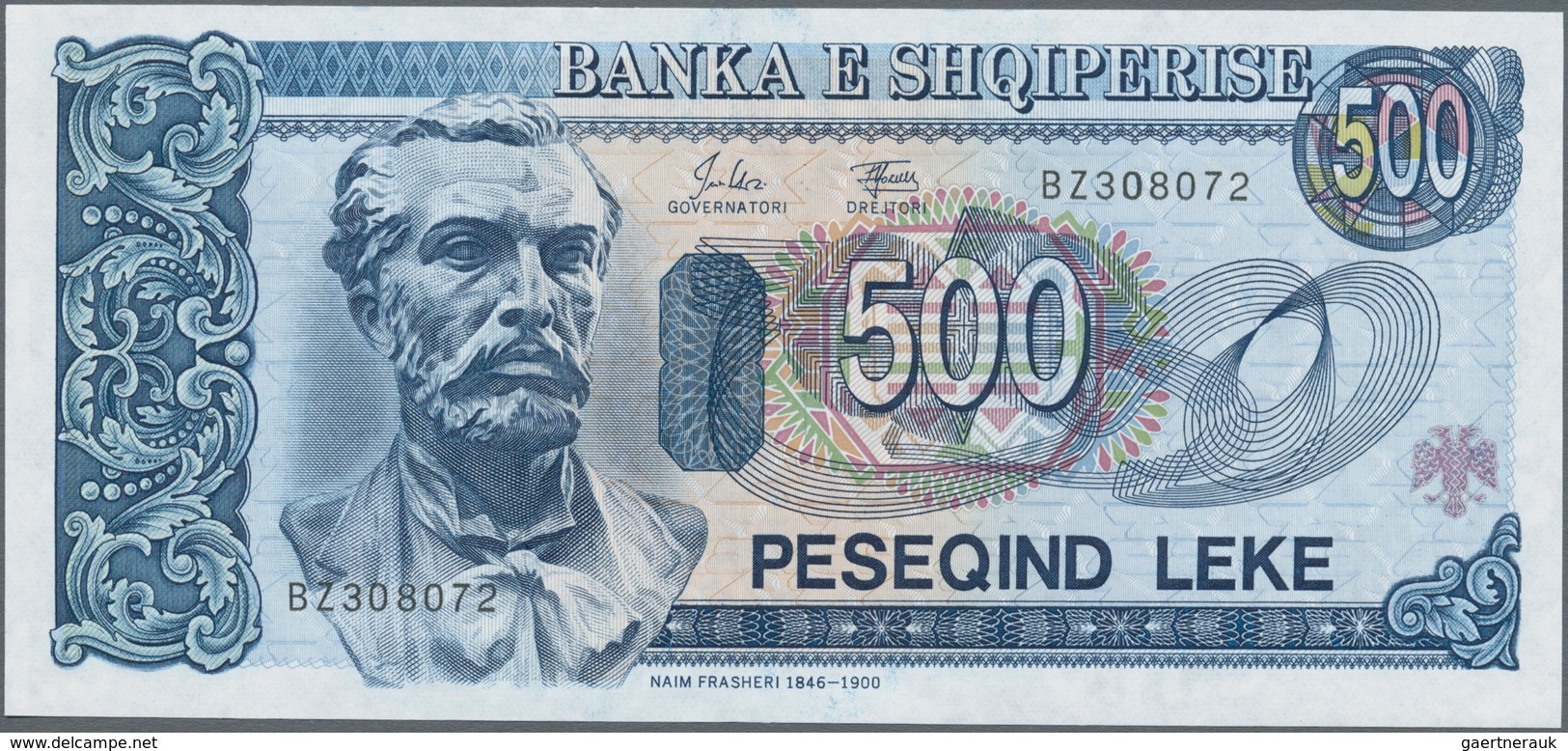 Albania / Albanien: 1993-1996 Issue With 2x 100, 200, 500 And 1000 Leke, P.55b,c, 56, 57, 58, All In - Albanien