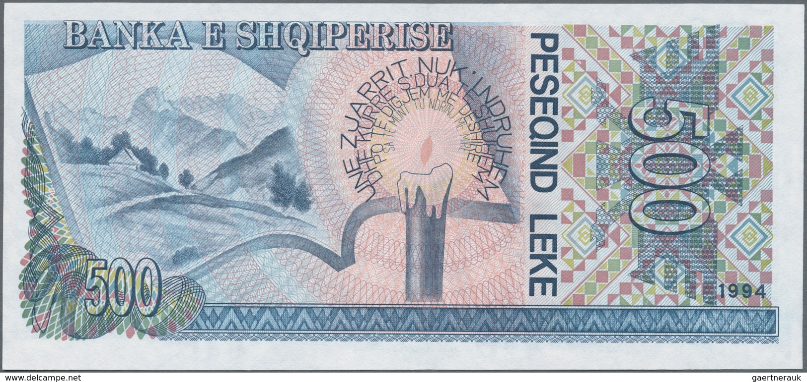 Albania / Albanien: 1993-1996 Issue With 2x 100, 200, 500 And 1000 Leke, P.55b,c, 56, 57, 58, All In - Albanië