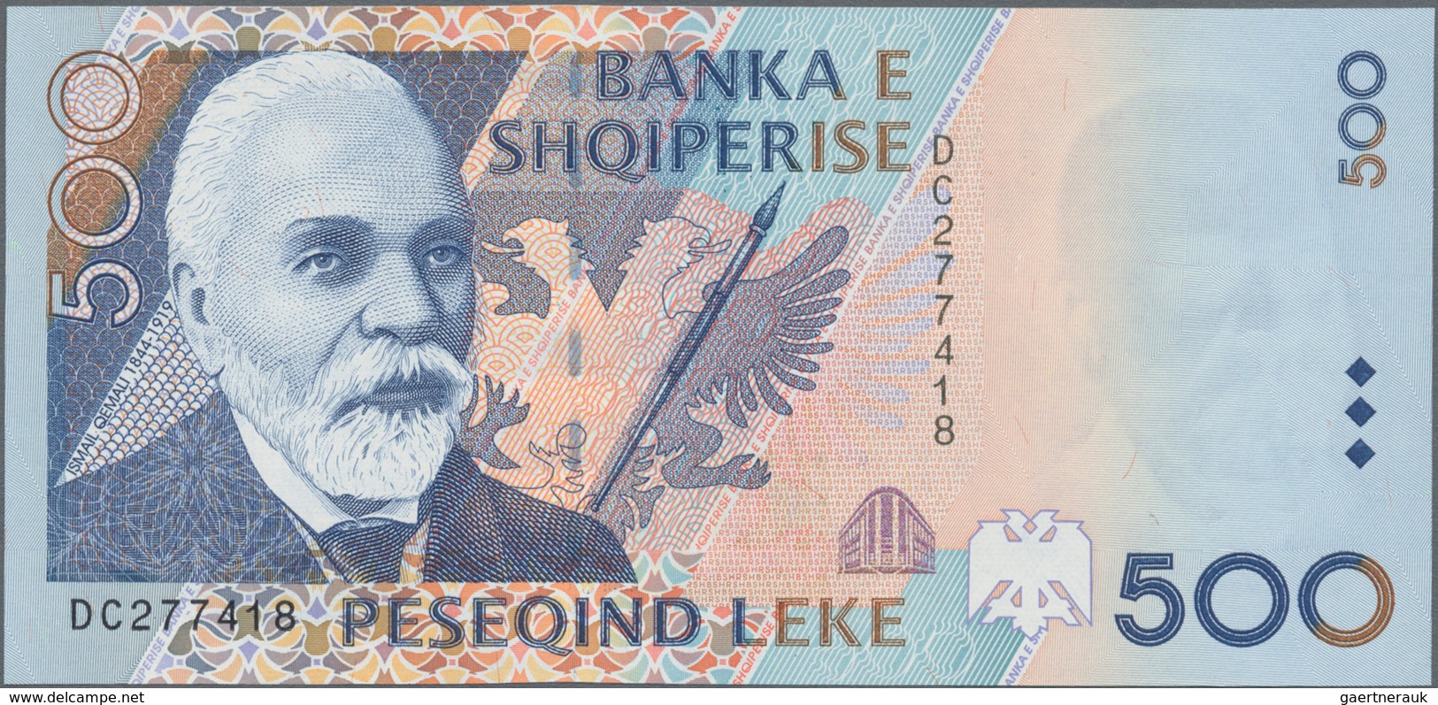 Albania / Albanien: Set With 5 Banknotes 1996 Issue With 100, 200, 500, 1000 And 5000 Leke, P.62-66, - Albania