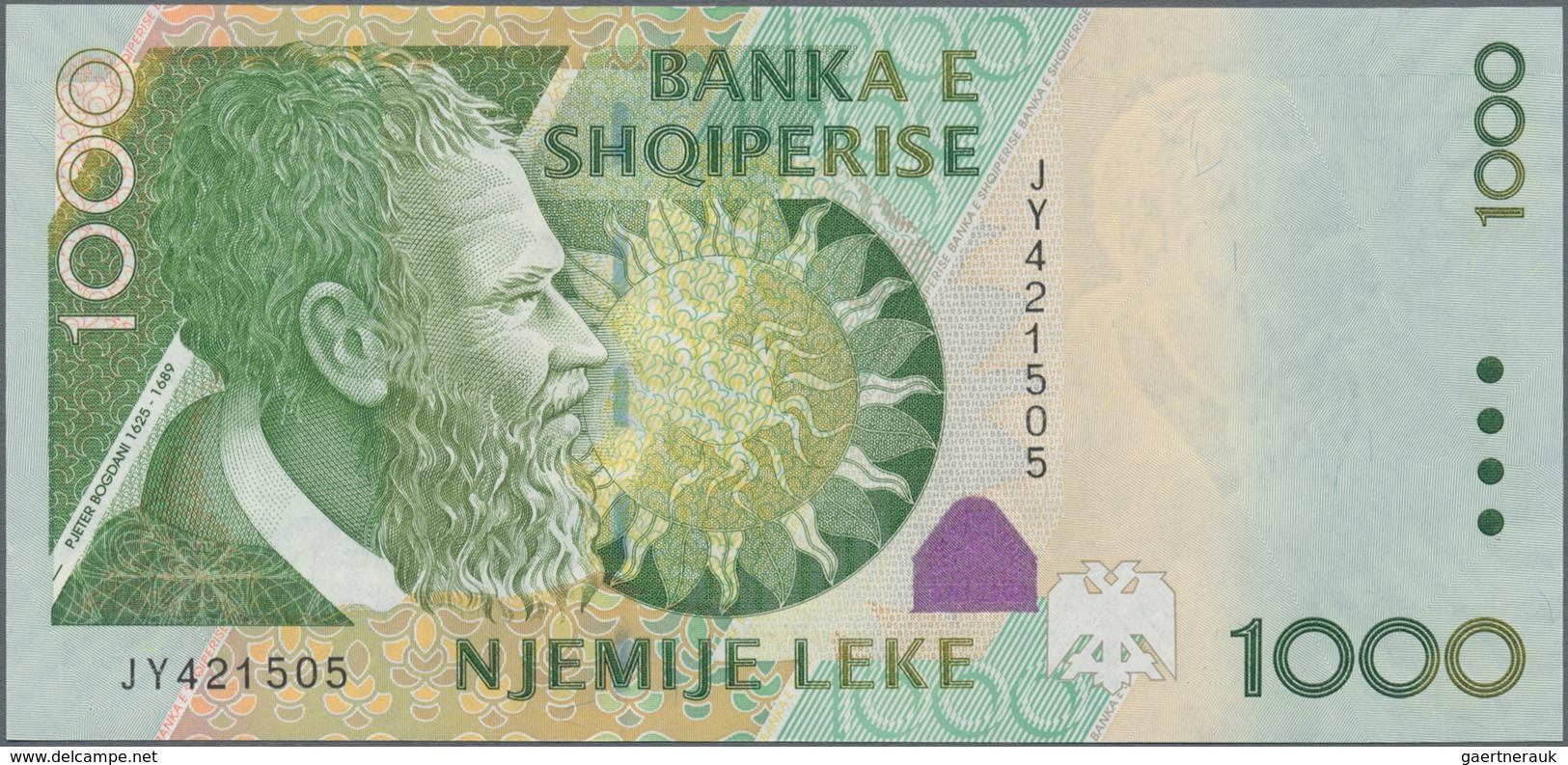 Albania / Albanien: Set With 5 Banknotes Of The 2007 Issue With 200, 500, 1000, 2000 And 5000 Leke, - Albanie