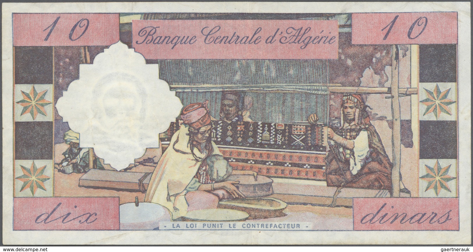 Algeria / Algerien: Set Of 2 Notes Banque Centrale D'Algerie Containing 10 & 100 Dinars 1964 P. 123, - Algerien