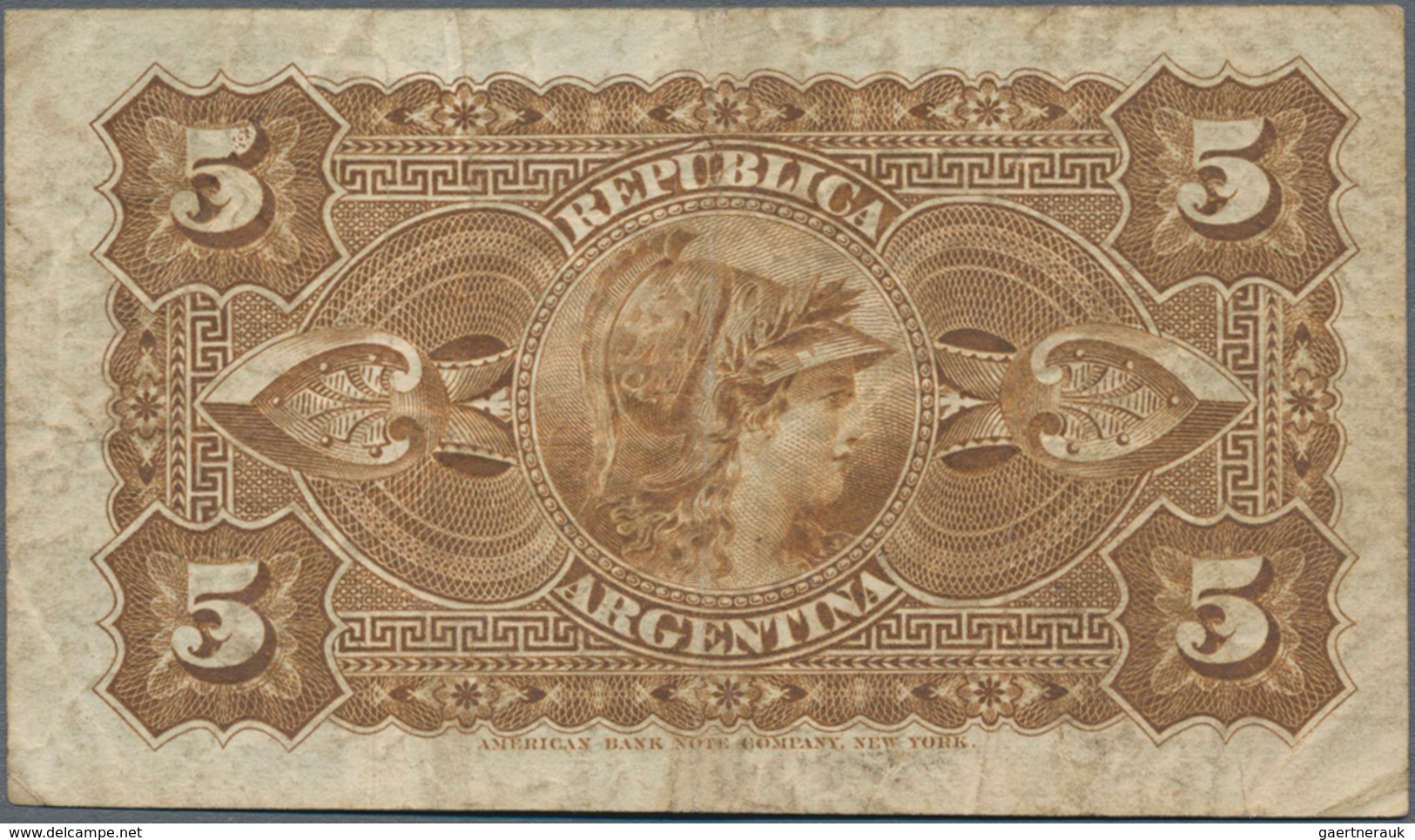 Argentina / Argentinien: Pair Of 5 Centavos Republica Argentina L.1883 (1884), Printer ABNC With Sig - Argentinien