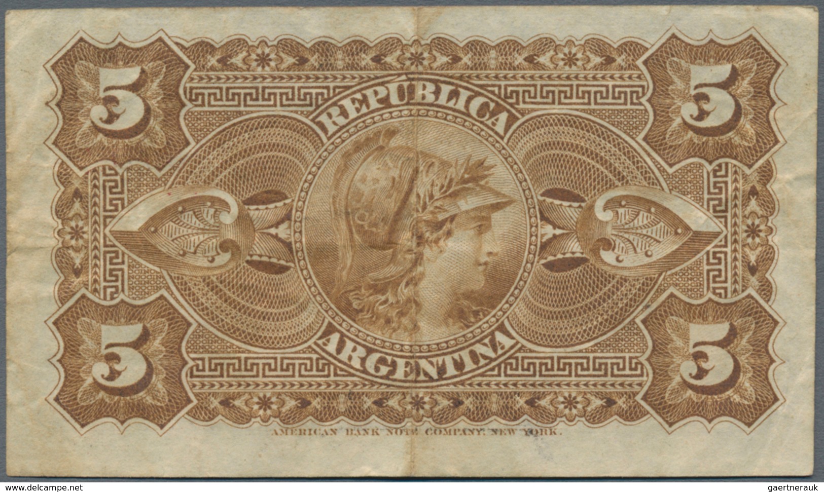 Argentina / Argentinien: Pair Of 5 Centavos Republica Argentina L.1883 (1884), Printer ABNC With Sig - Argentina