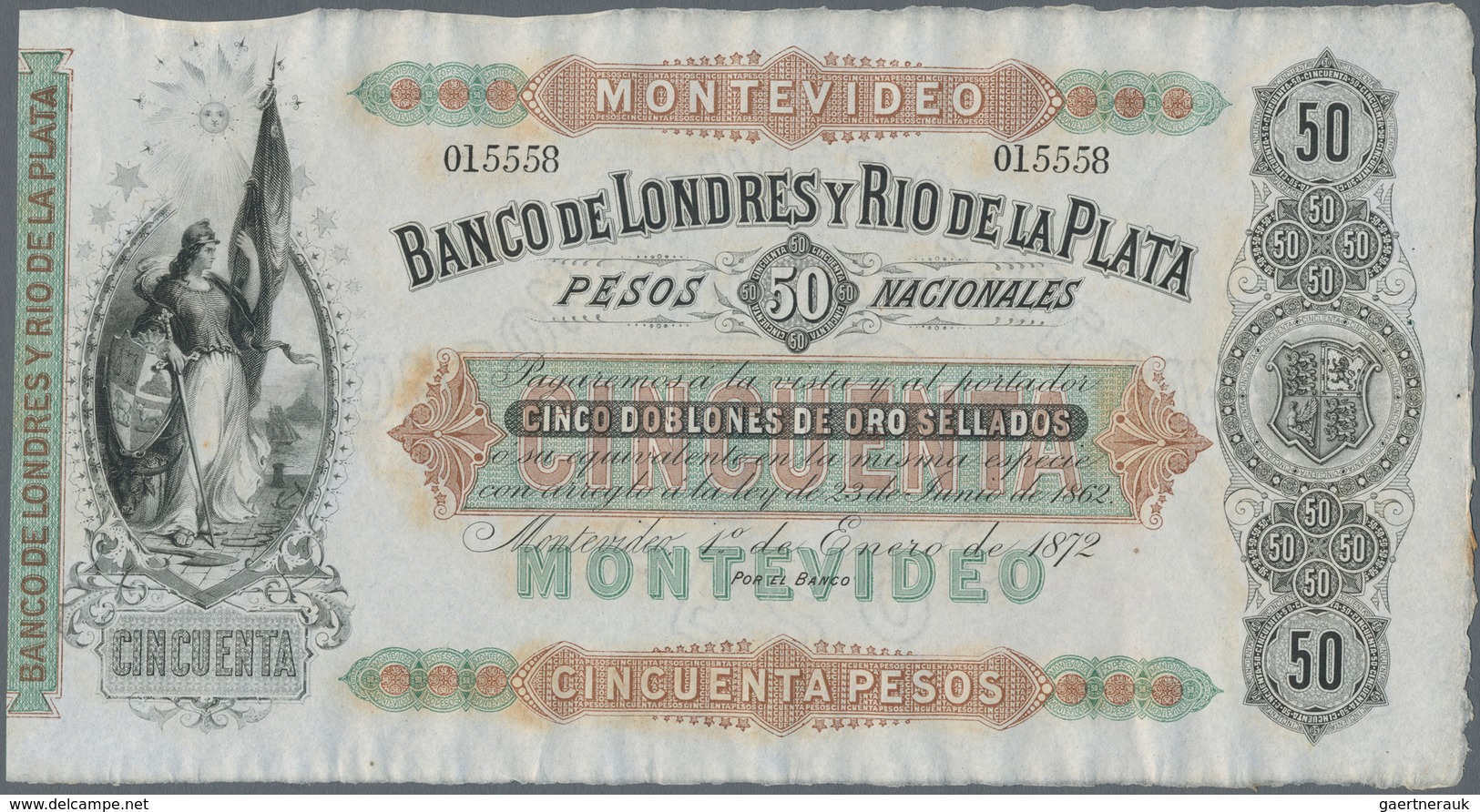 Argentina / Argentinien: Pair Of 5 Centavos Republica Argentina L.1883 (1884), Printer ABNC With Sig - Argentinien