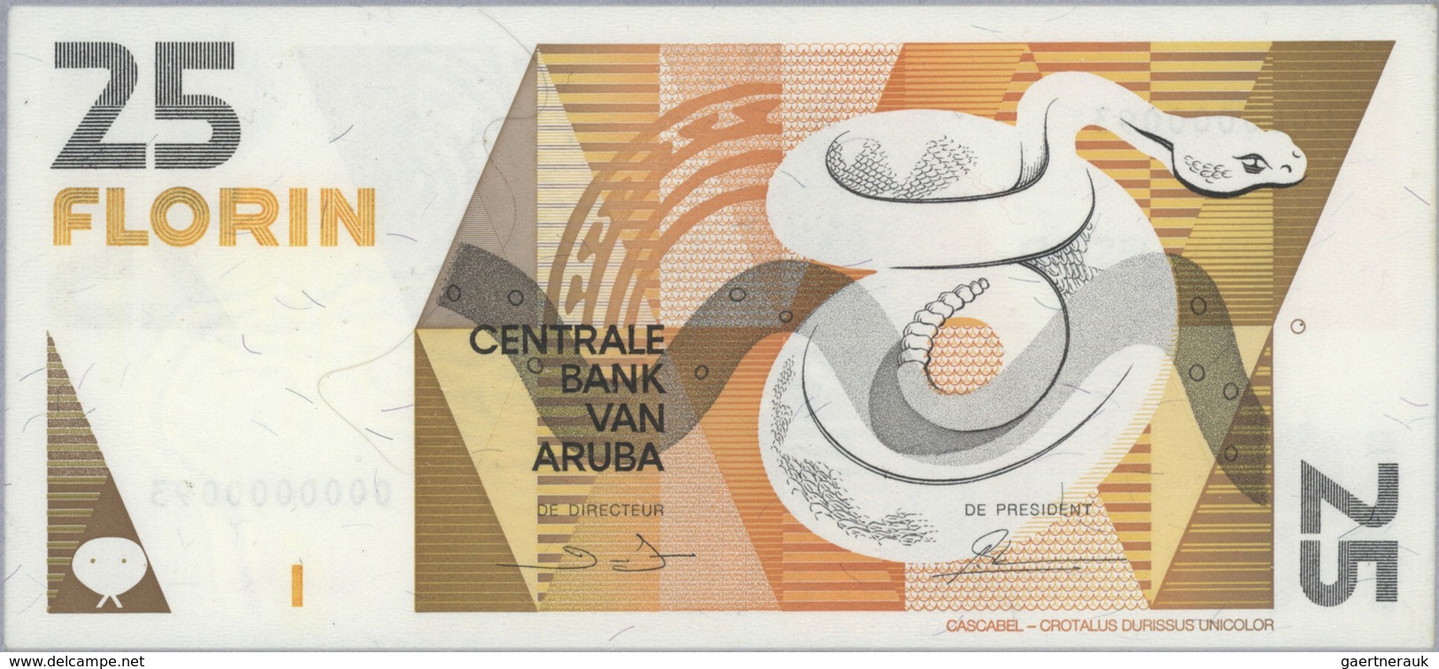 Aruba: Official Collectors Book Issued By The Central Bank Of Aruba Commemorating The First Banknote - Aruba (1986-...)